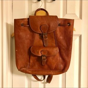 Vintage Italian Leather Backpack